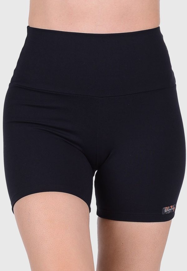 Short Curto Fitness Suplex Cós Alto Summer Soul Preto