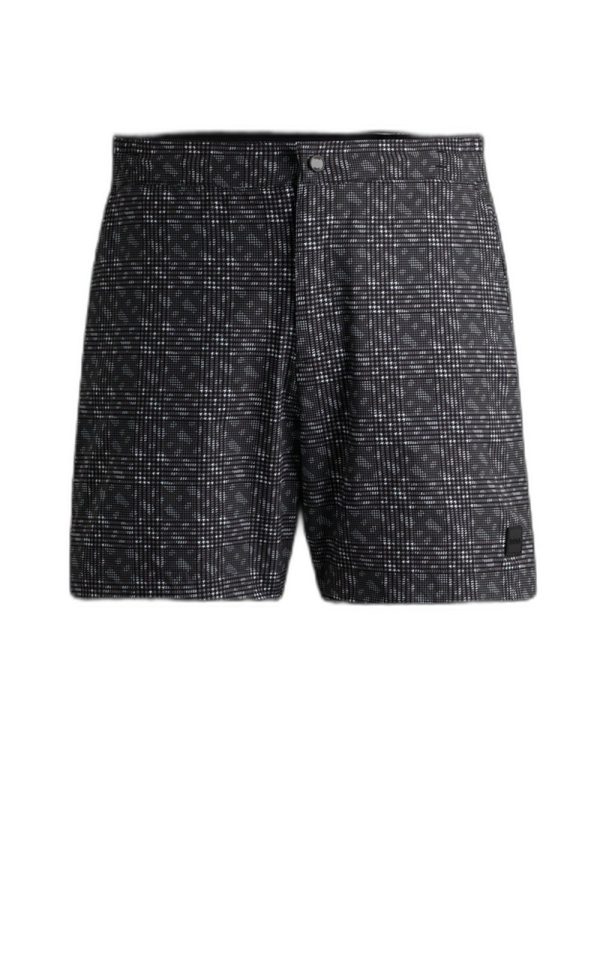 Shorts De Natação Com Estampa De Monograma