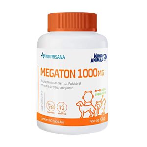Suplemento Nutrisana Megaton Para Cães E Gatos 60 Cápsulas - 1000Mg