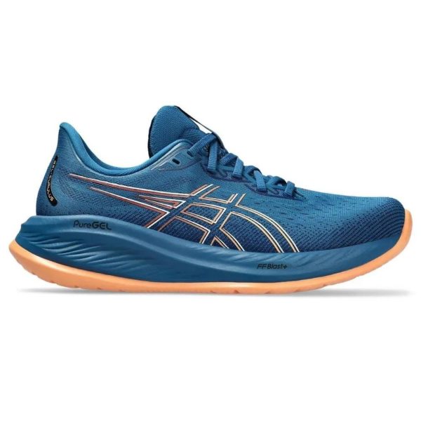 Tenis Asics Gel Cumulus Masculino 26 Corrida Azul e Laranja Azul