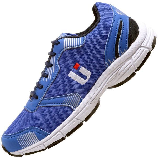 Tênis Esportivo Masculino Caminhada Corrida Leve Resistente Original Azul