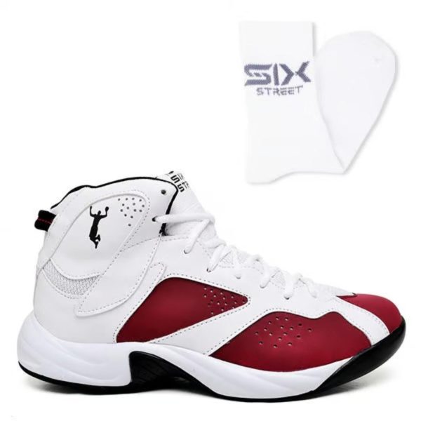 Tênis Masculino Adrenaline Basquete Cano Alto Six Street Branco