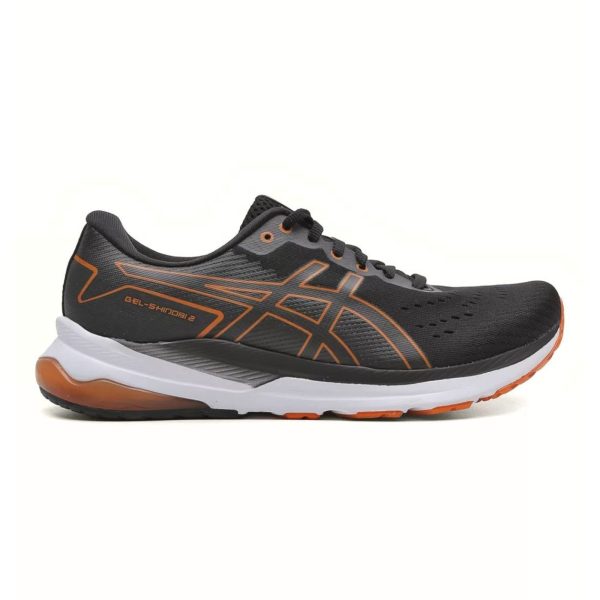 Tênis de Corrida Asics Gel-Shinobi 2 Preto Laranja - Masculino