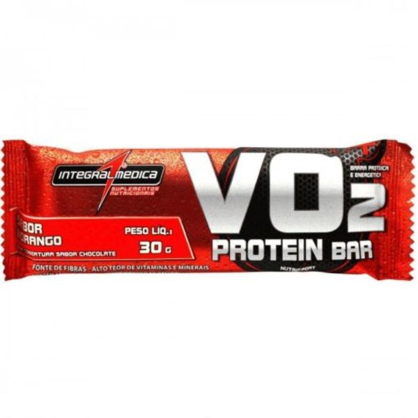 Vo2 Whey Bar - 1 Barra De 30G Morango - Integralmédica