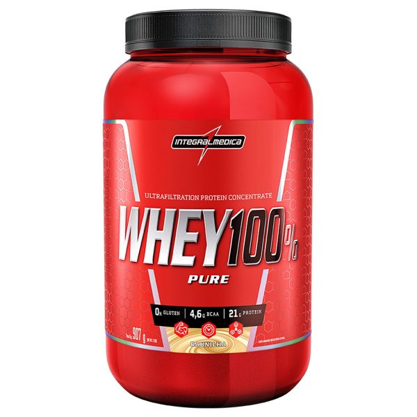 Whey 100% Pure 907G - Integralmédica Baunilha