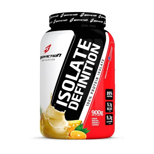 Whey Isolate Definition - 900G Abacaxi, Banana, Laranja, - Bodyaction