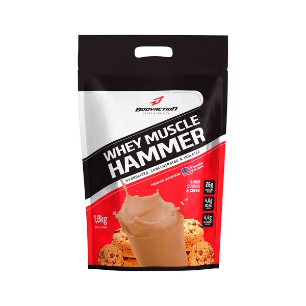 Whey Muscle Hammer Chocolate 900G - Bodyaction