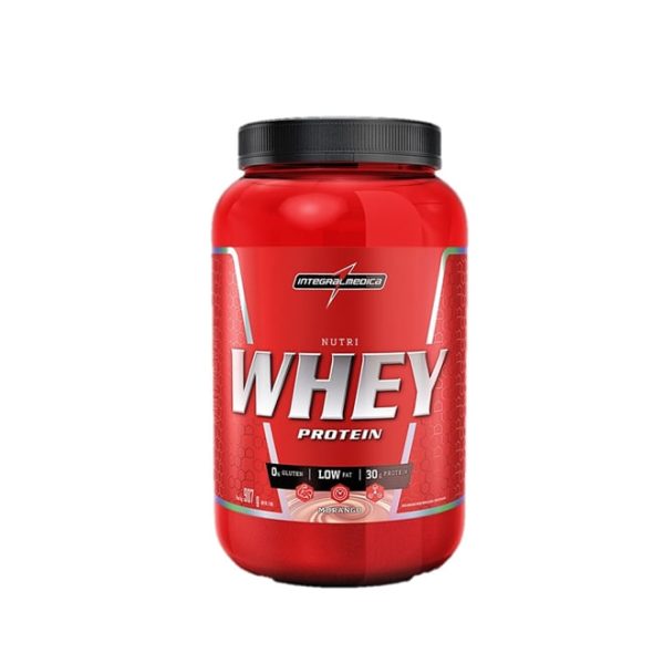 Whey Protein Concentrado Nutri Whey - Integralmédica - 907Grs - Morango