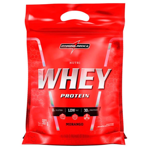 Whey Protein Nutri Morango Integralmédica Refil - 907G - Único