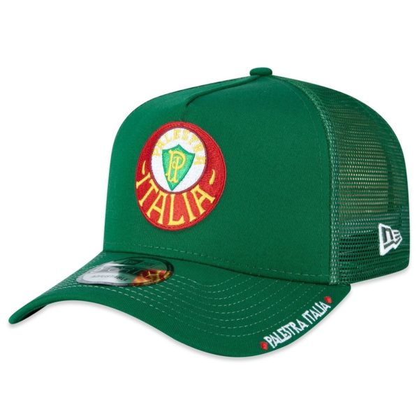 Boné New Era 9FORTY A-Frame Trucker Palmeiras Futebol