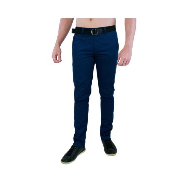 Calça Esporte Fino Ikaris Amil Brim Com Elastano Muito Top Marinho 1788