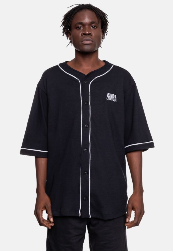 Camisa NBA Oversized Statement Preta