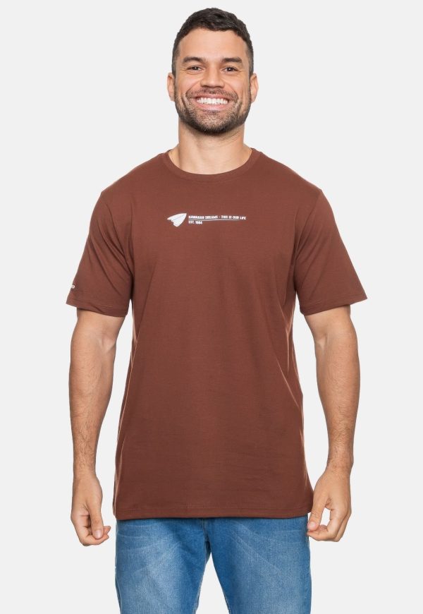 Camiseta HD Masculina The Surfer Marrom Café