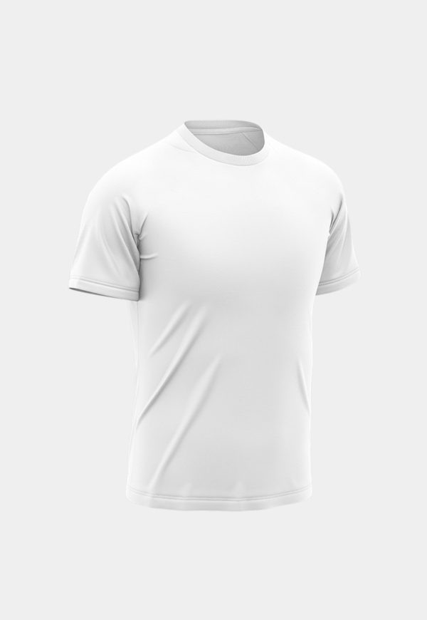 Camiseta Masculina Manga Curta Esporte Fitness Básica Premium Corrida Branco