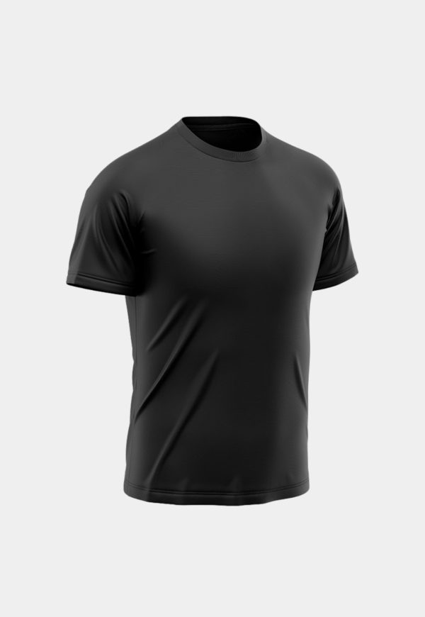 Camiseta Masculina Manga Curta Esporte Fitness Básica Premium Corrida Preto