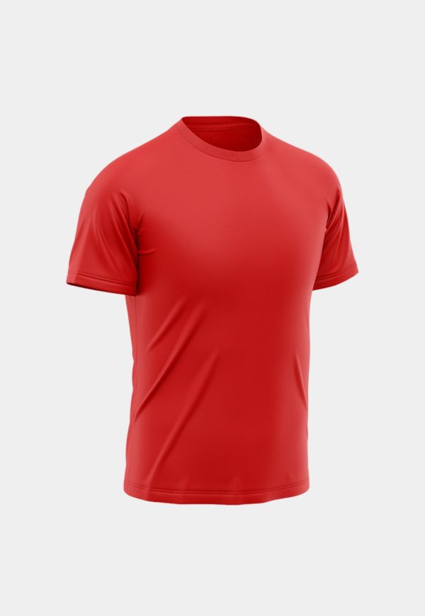 Camiseta Masculina Manga Curta Esporte Fitness Básica Premium Corrida Vermelho