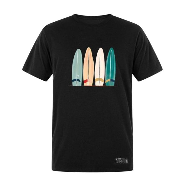 Camiseta Masculina Preta Artistic Surf Prime WSS Preto