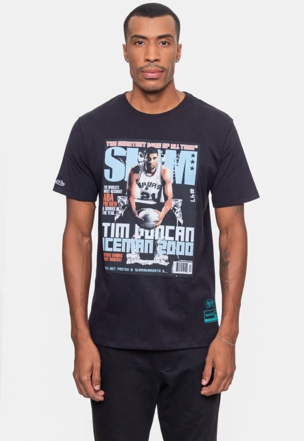 Camiseta Mitchell & Ness NBA Slam Tim Duncan San Antonio Spurs Preta