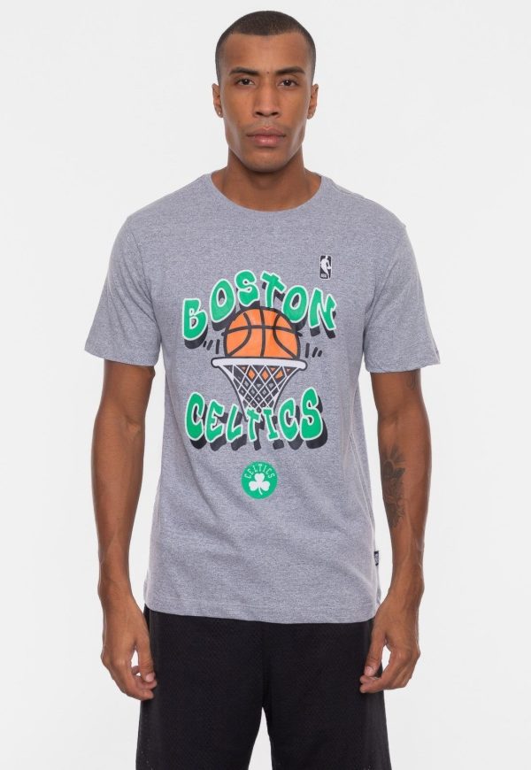 Camiseta NBA Basket Boston Celtics Cinza