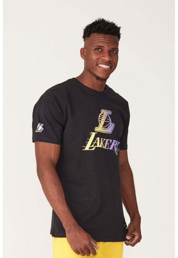 Camiseta NBA Especial Holographic Los Angeles Lakers Preta