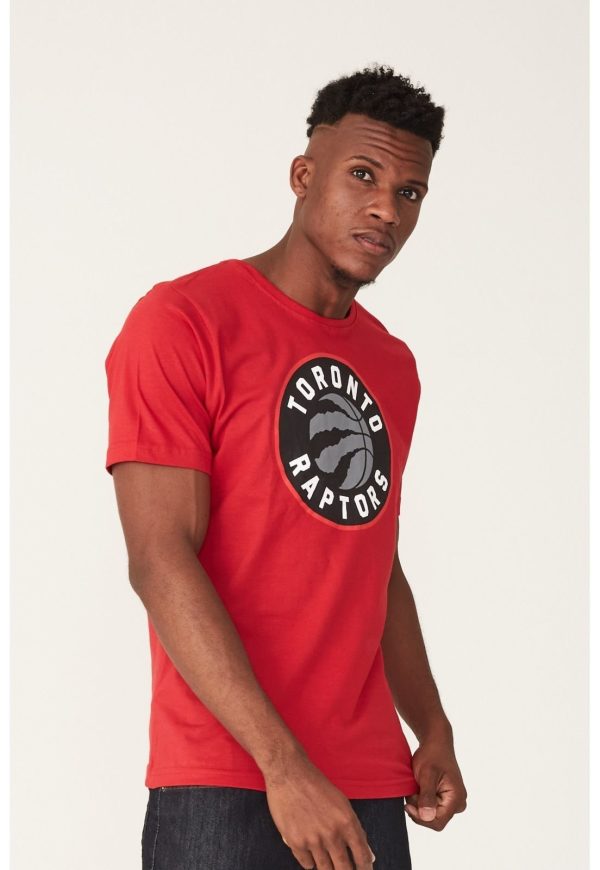 Camiseta NBA Estampada Toronto Raptors Vermelha