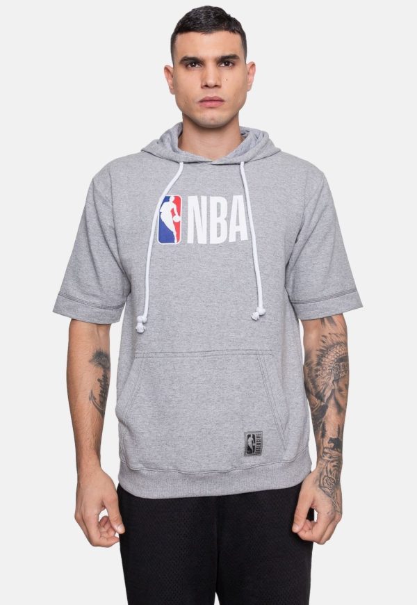 Camiseta NBA Logo Brand Cinza