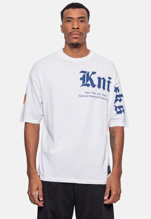 Camiseta NBA Masculina Angle Team Off White