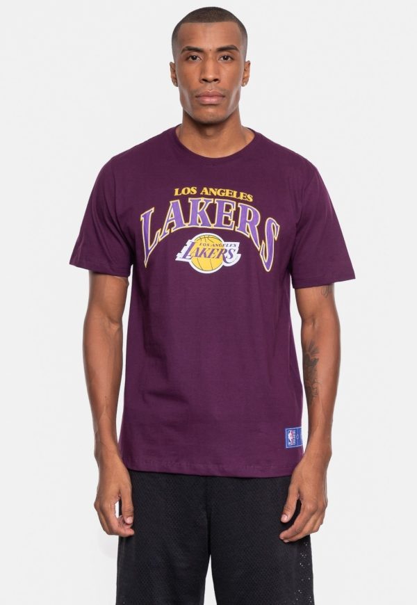 Camiseta NBA Masculina City Name Los Angeles Lakers Vinho