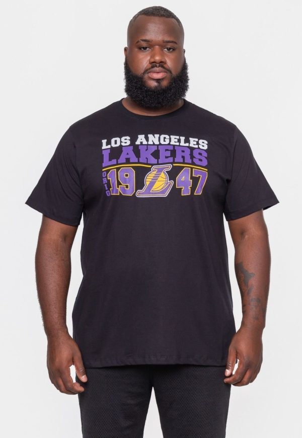 Camiseta NBA Masculina Decade Los Angeles Lakers Preta