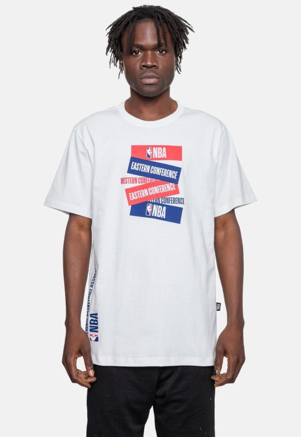 Camiseta NBA Masculina East West Off White