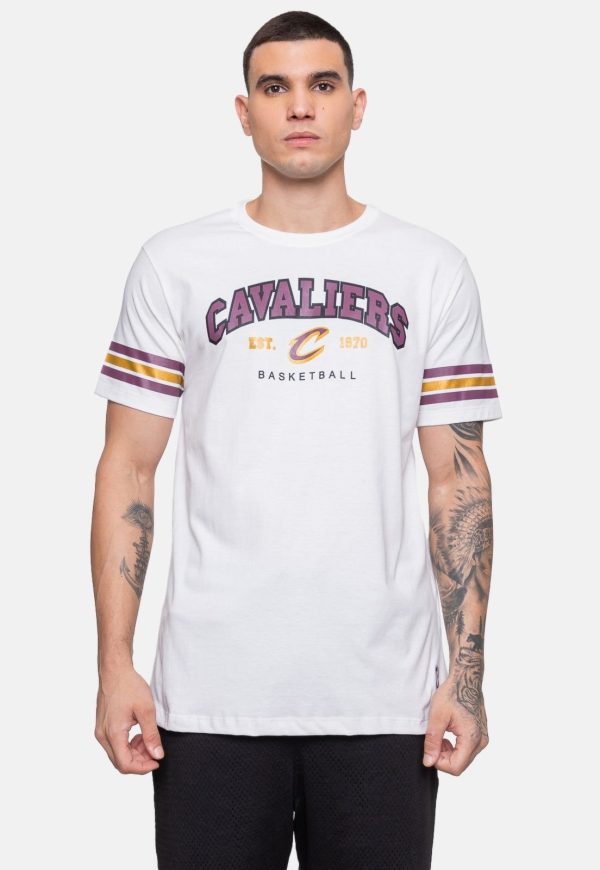 Camiseta NBA Masculina Essentials Off White