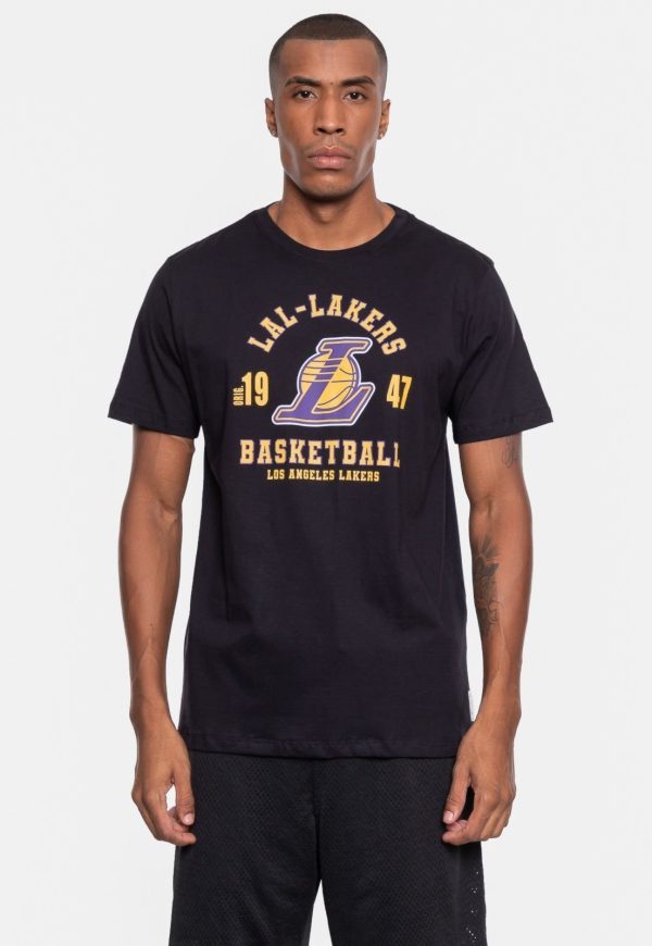 Camiseta NBA Masculina Town Los Angeles Lakers Preta