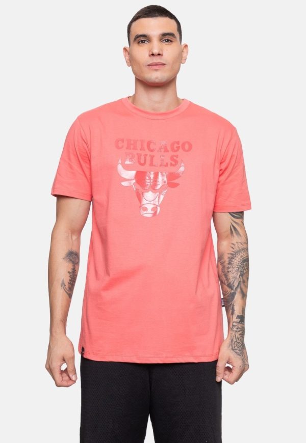 Camiseta NBA Masculina Wet Logo Coral