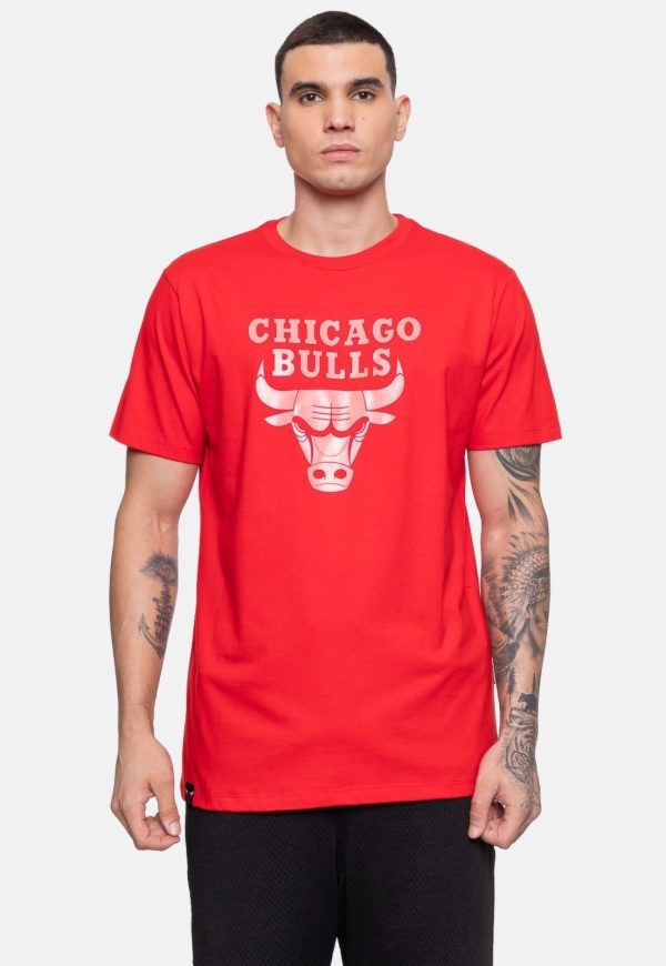 Camiseta NBA Masculina Wet Logo Vermelha