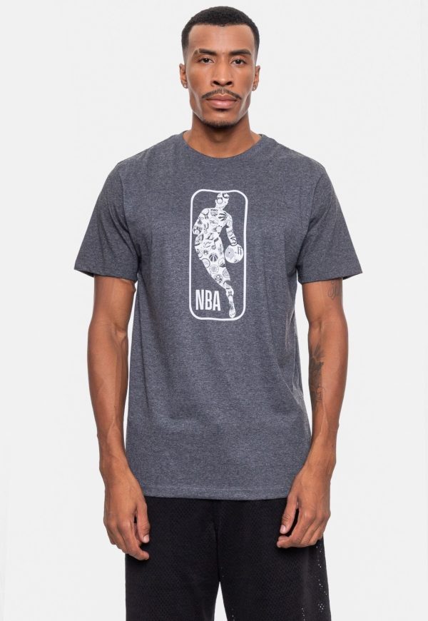 Camiseta NBA Masculino All Teams Preta Mescla Vintage