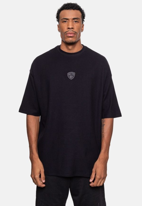 Camiseta NBA Oversize Brooklyn Nets Preta