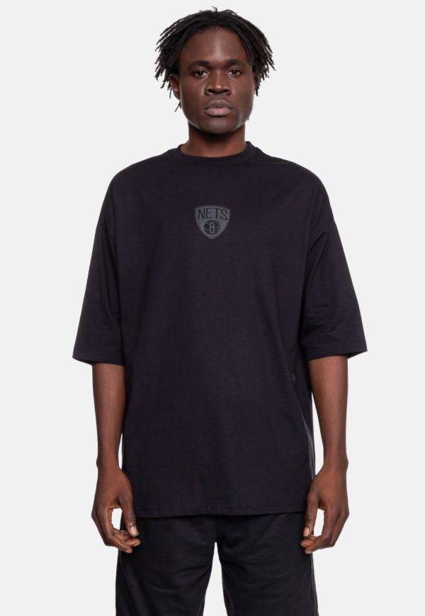 Camiseta NBA Oversized Inflate Brooklyn Nets Preta