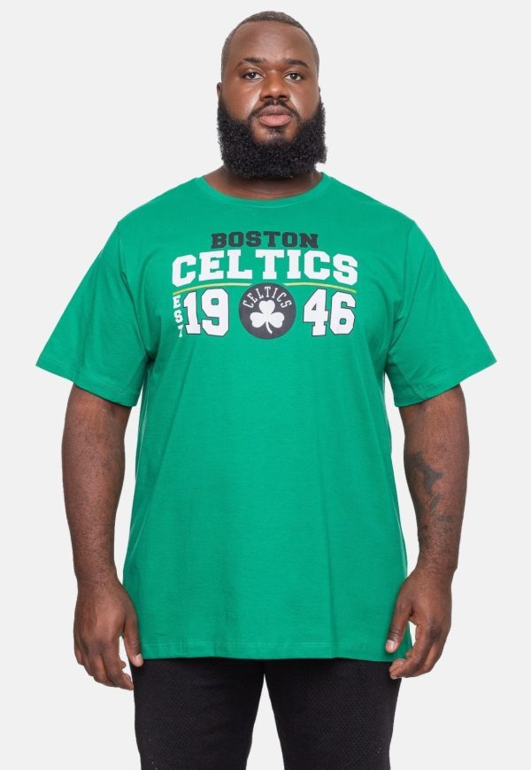 Camiseta NBA Plus Size Masculina City2City Boston Celtics Verde Brasil