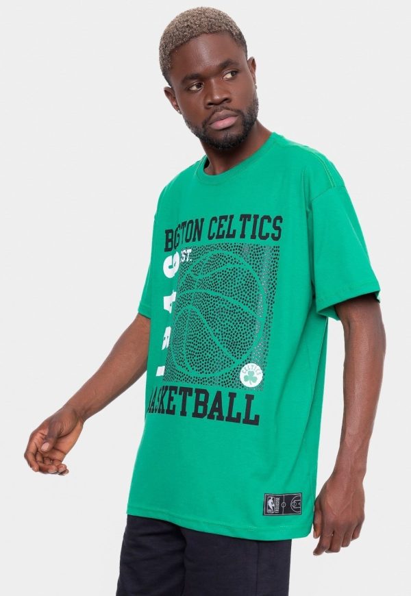 Camiseta NBA Plus Size Since Time Boston Celtics Verde