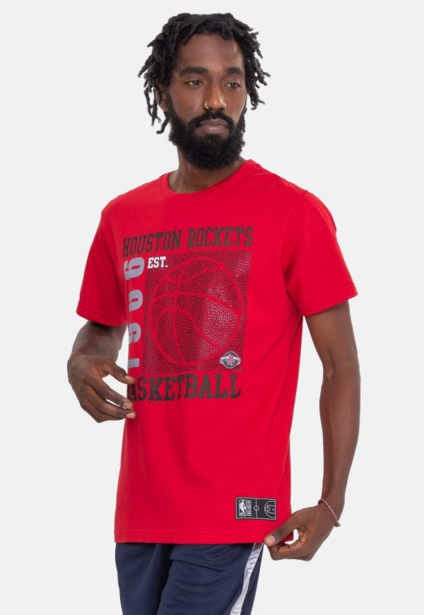 Camiseta NBA Since Time Houston Rockets Vermelha