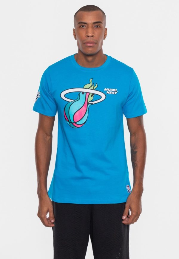 Camiseta NBA Sneakers Miami Heat Azul Reef Blue