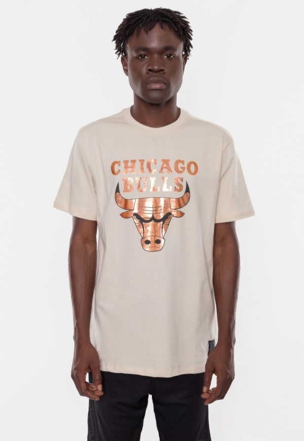 Camiseta NBA Sunshine Chicago Bulls Bege Vintage