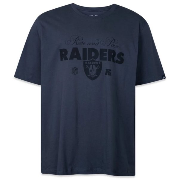 Camiseta New Era Plus Size Regular NFL Las Vegas Raiders