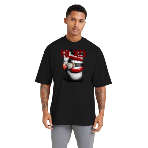 Camiseta Oversized Masculina Streetwear de Algodão com Gola Redonda, Ideal para Academia e Esportes