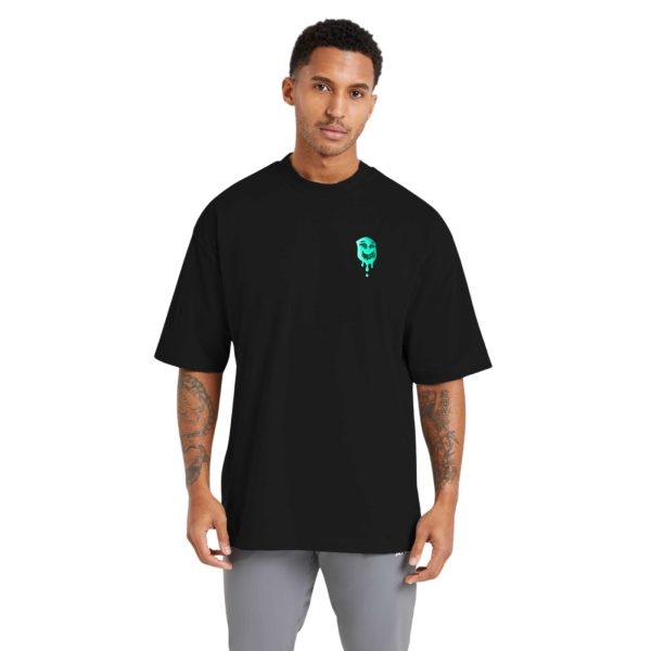 Camiseta Oversized Streetwear de Algodão Masculina Ideal para Academia e Esportes Mascara