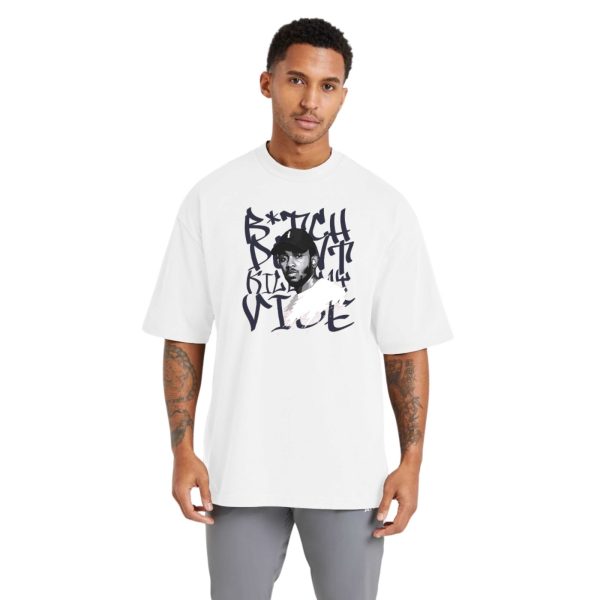 Camiseta Oversized Streetwear de Algodão Masculina Ideal para Academia e Esportes Rapper