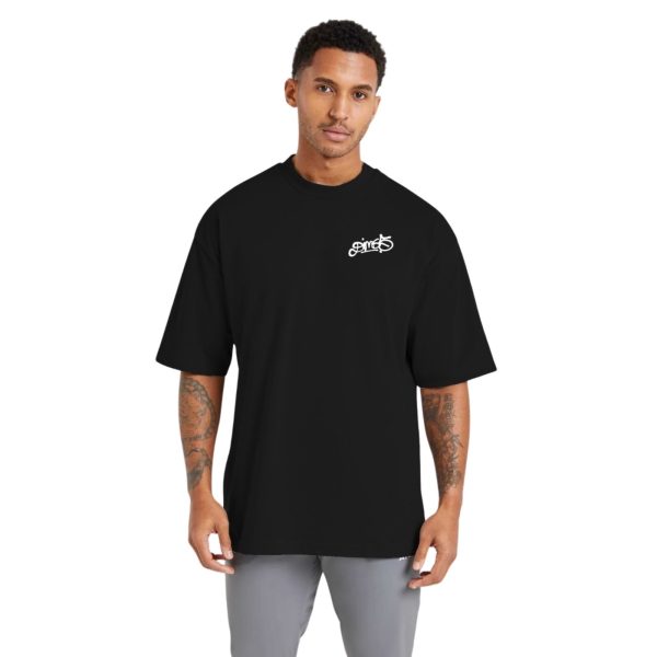 Camiseta Oversized Streetwear de Algodão Masculina Ideal para Academia e Esportes Relax