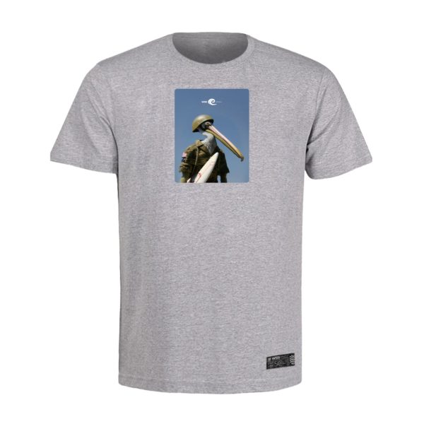 Camiseta Plus Size Masculina Surf Bird Prime WSS Cinza