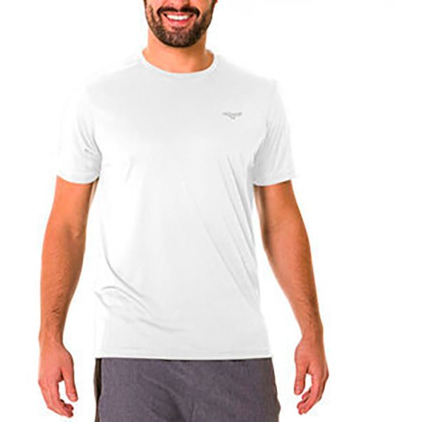 Camiseta de Corrida Mizuno Spark 2 Masculina P Branco