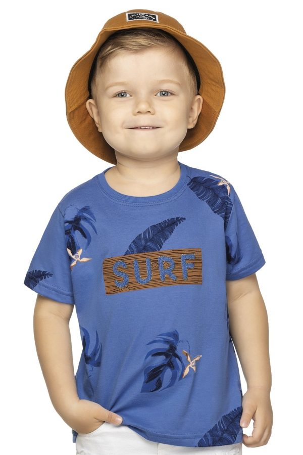 Infantil - Camiseta Angerô Surf Azul